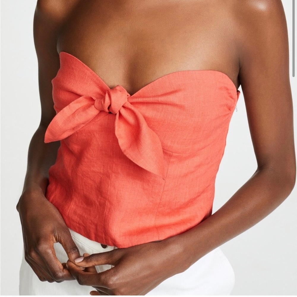 Mara Hoffman Nan Tie Front Crop Top size 6 #sustainable #deadstock